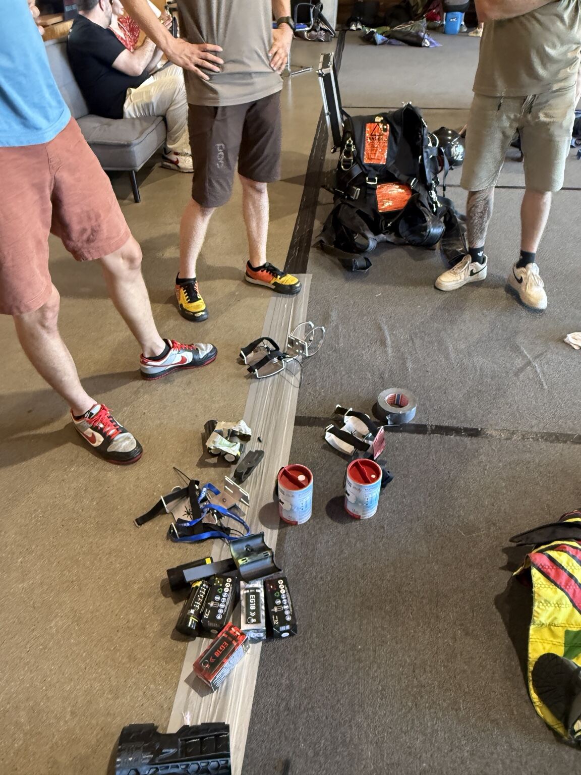 Ausrüstung beim Skills Camp